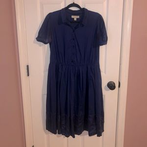 Burberry Linen mid-length dress